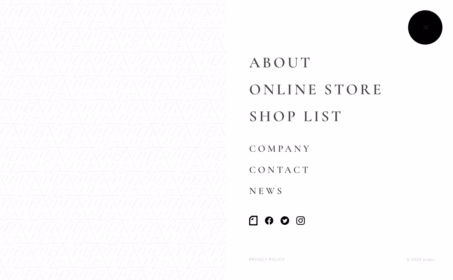 Oriori Japan コーポレートサイトの画像